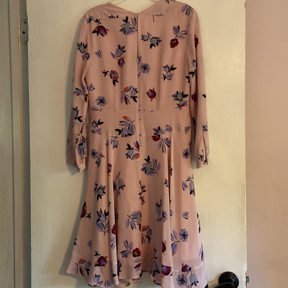 Rebecca Taylor Bellflower floral print silk knee‎ length dress size 2 - Picture 6 of 14